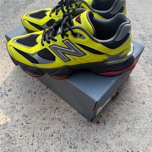 New Balance Neon Yellow and Black Men’s Running Sneakers